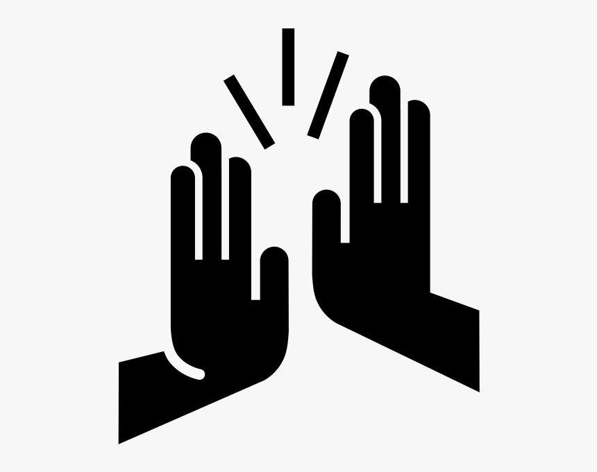 High Five Rubber Stamp - High Five Clipart Transparent Background, HD Png Download, Free Download