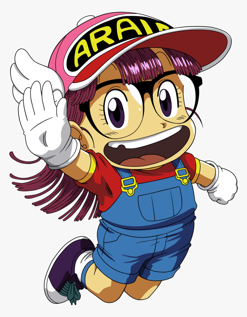 Dragon Ball Character Arale Norimaki High Five - Dr Slump Arale Png, Transparent Png, Free Download