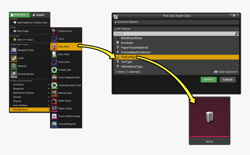 Ue4 Data Asset Blueprint , Png Download - Ue4 Data Asset, Transparent Png, Free Download