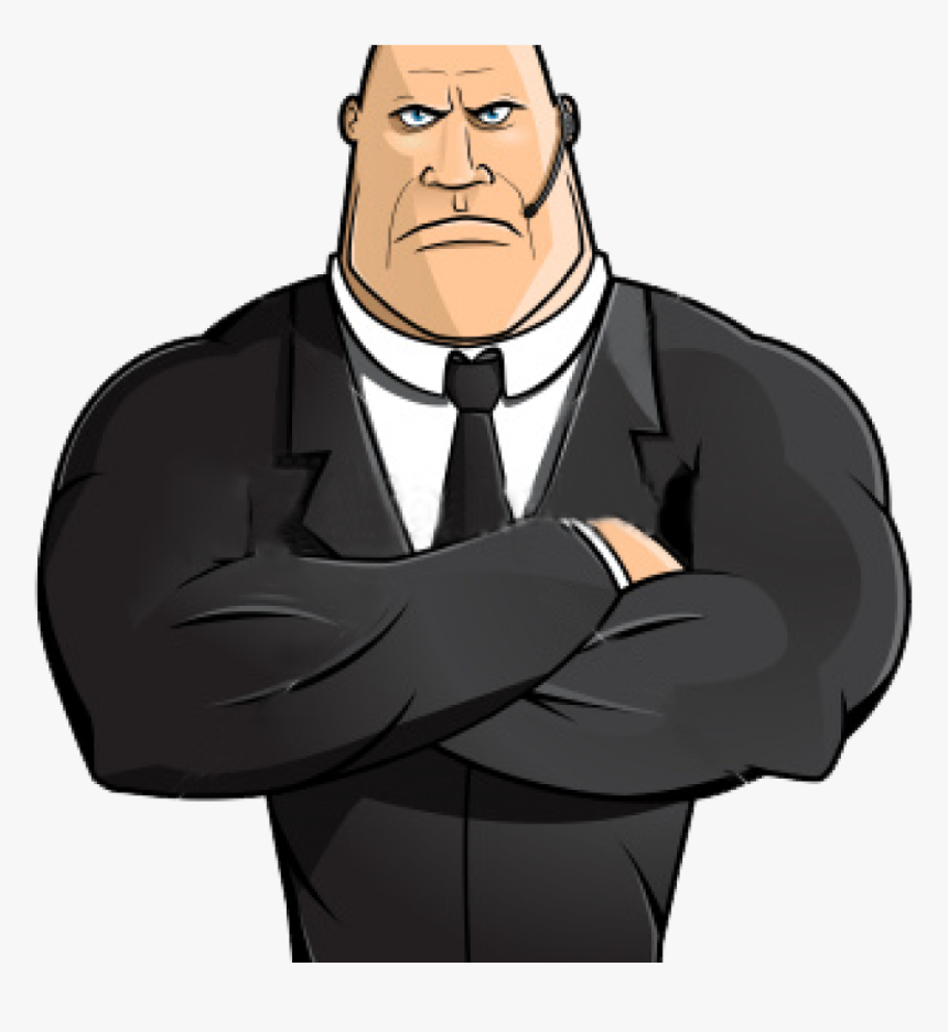 Graphic Free Download Necktie Clip Security Guard - Bodyguard Clipart, HD Png Download, Free Download