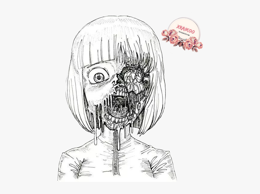 Thumb Image - Creepy Gore Anime Drawing, HD Png Download, Free Download