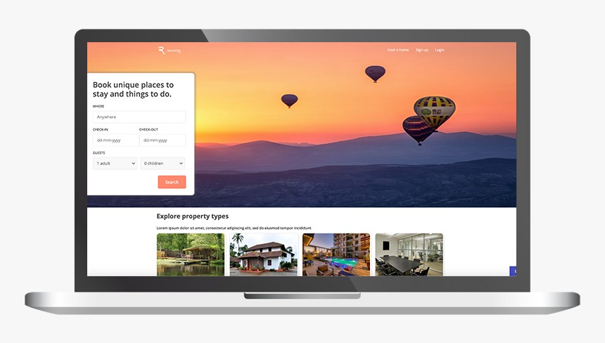 Airbnb Clone - Hot Air Balloon, HD Png Download, Free Download