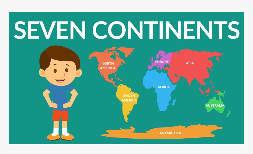 Cartoon Earth All Continents, HD Png Download, Free Download