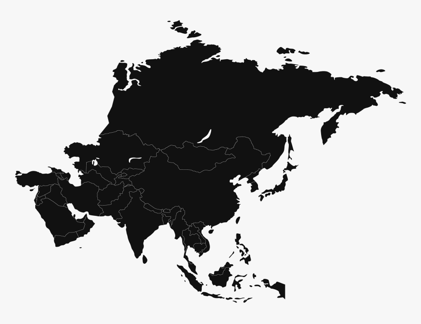 Map Of Asia Vector, HD Png Download, Free Download