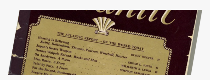 Is A 1945 Magazine Article Responsible For The Modern - Paper, HD Png Download, Free Download