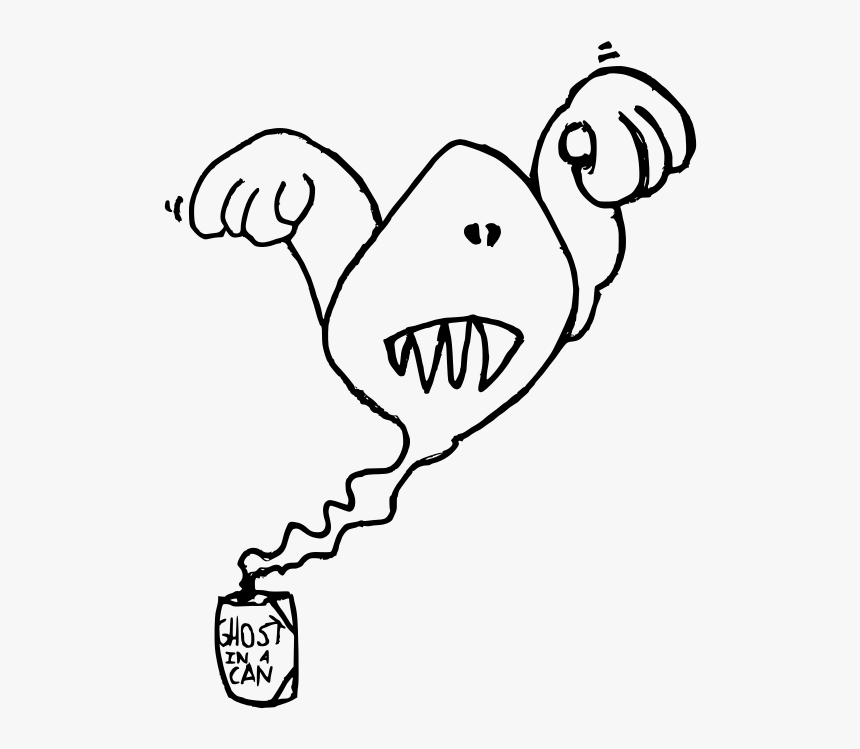 Ghost In A Can - Pobarvanke Duhci, HD Png Download, Free Download