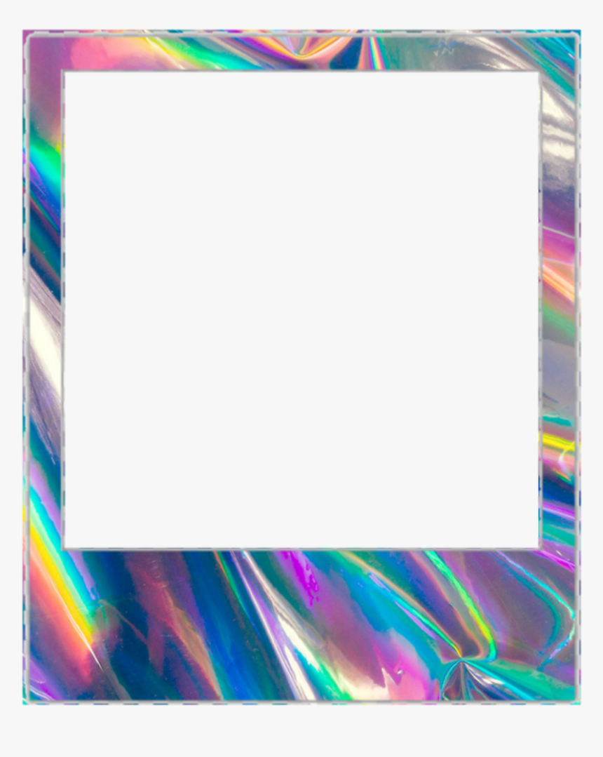 Polaroid Holo Border Kpop Soft Oof - Polaroid Borders, HD Png Download, Free Download