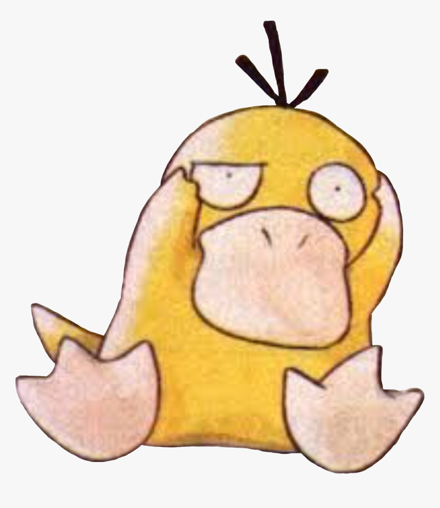 #psyduck #pokemon #water #duck #yellow #poke #physic - Pokemon Psyduck Art, HD Png Download, Free Download