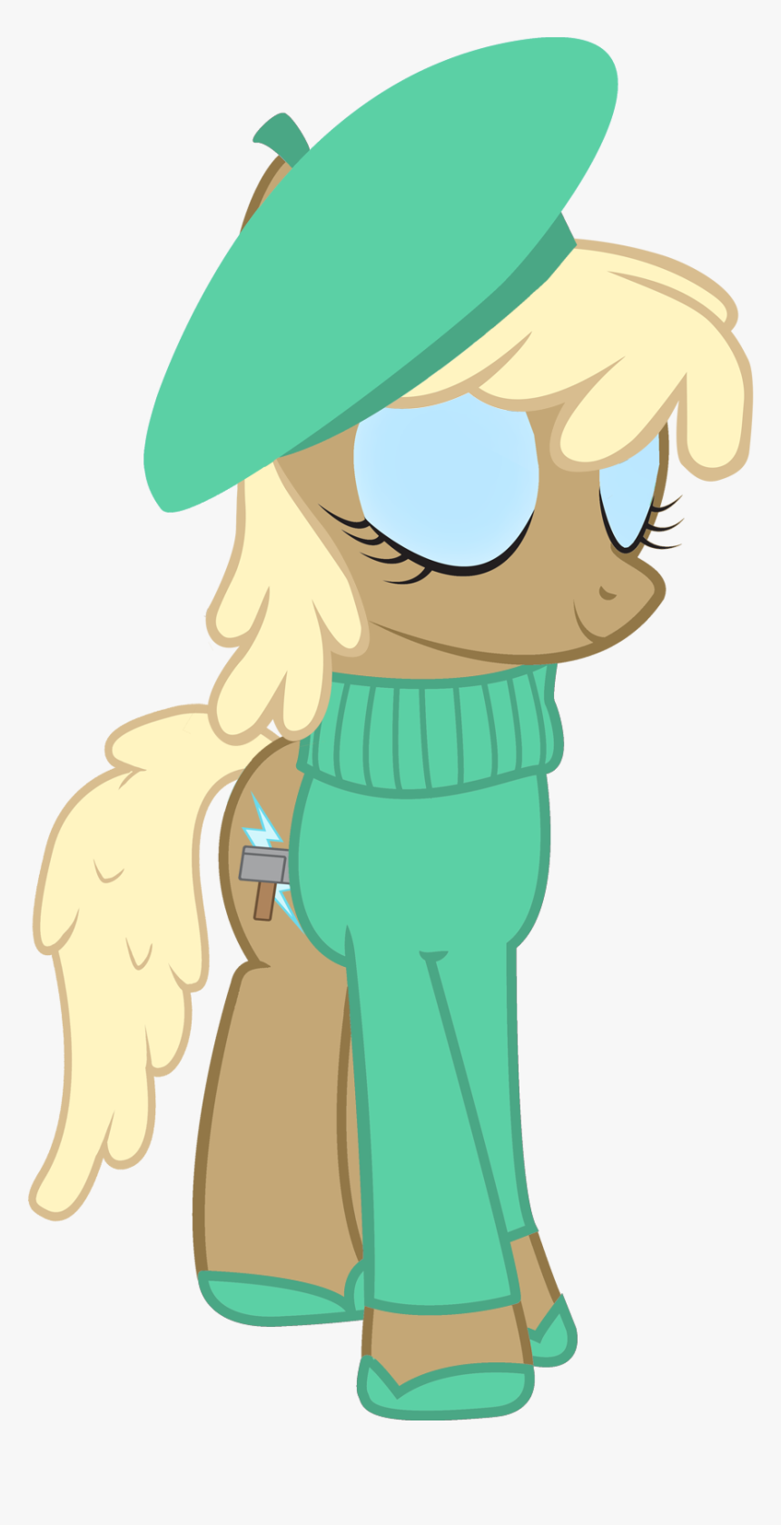 Cool77778, Beatnik Rarity, Beret, Clothes, Hat, Mjölna, - My Little Pony: Friendship Is Magic, HD Png Download, Free Download