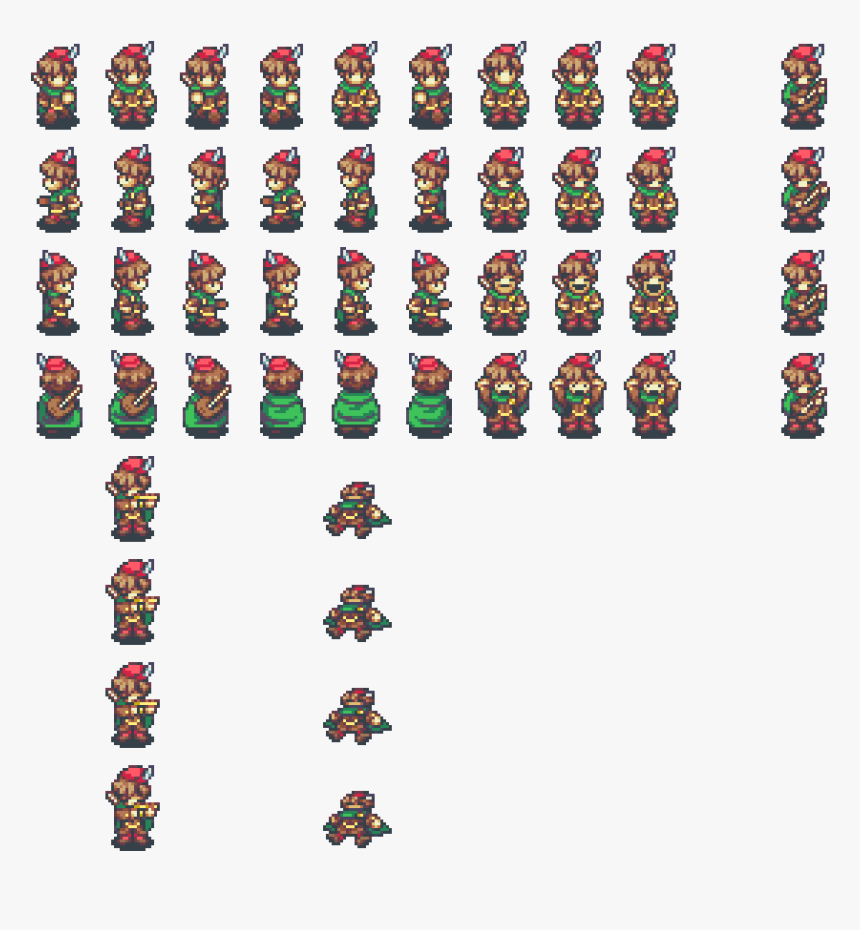 Pixel Art Character Sprite, HD Png Download, Free Download