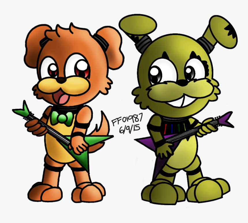 Maxwell And Springtrap By Fnaffanof1987 - Cartoon, HD Png Download, Free Download