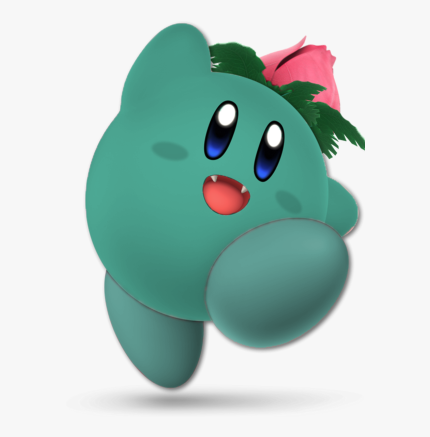 Green Cartoon - Green Kirby, HD Png Download, Free Download