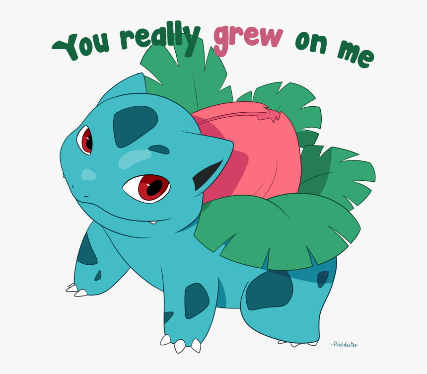 Ivysaur Grew On Me - Cartoon, HD Png Download, Free Download