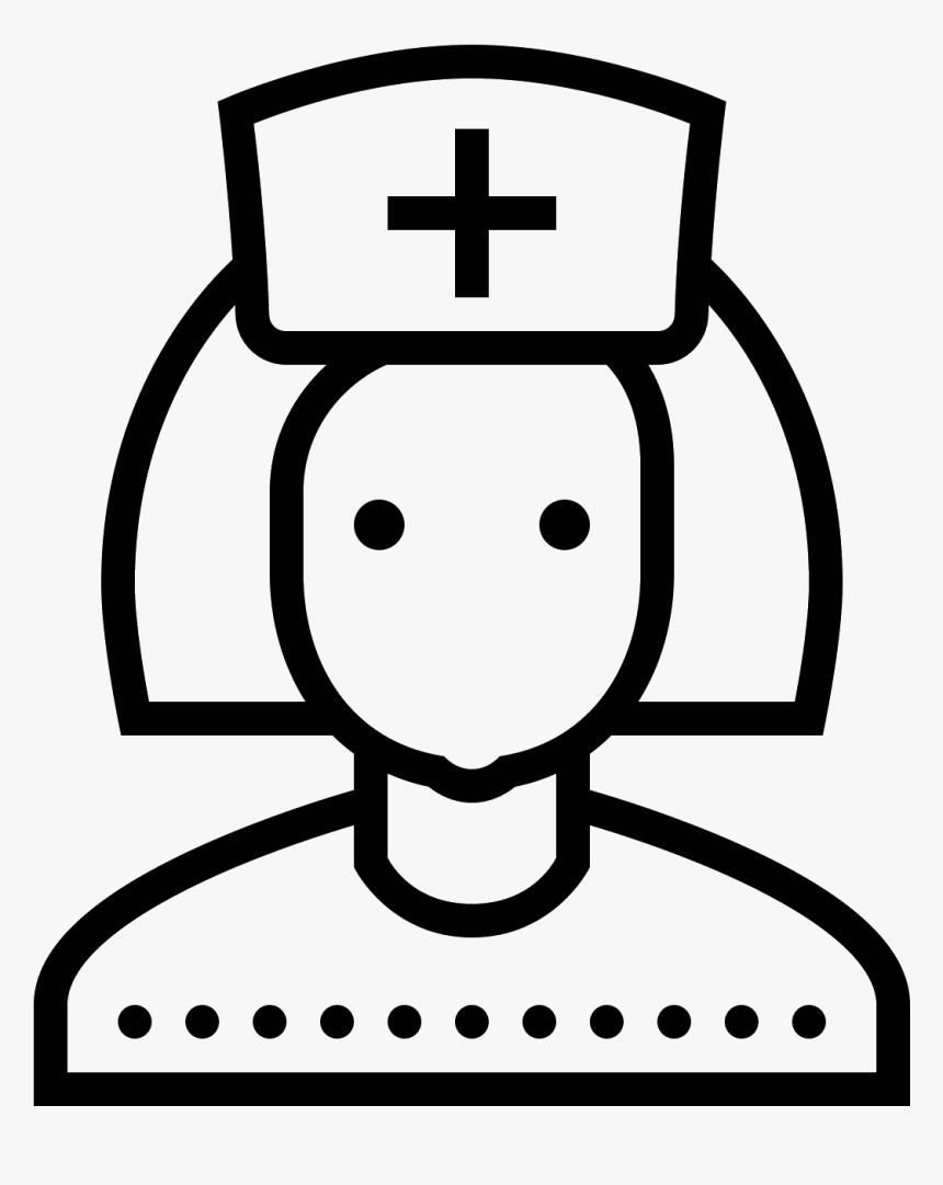 This Is An Image Of The Front Of A Nurse"s Face - Civil Engineering Icon Png, Transparent Png, Free Download