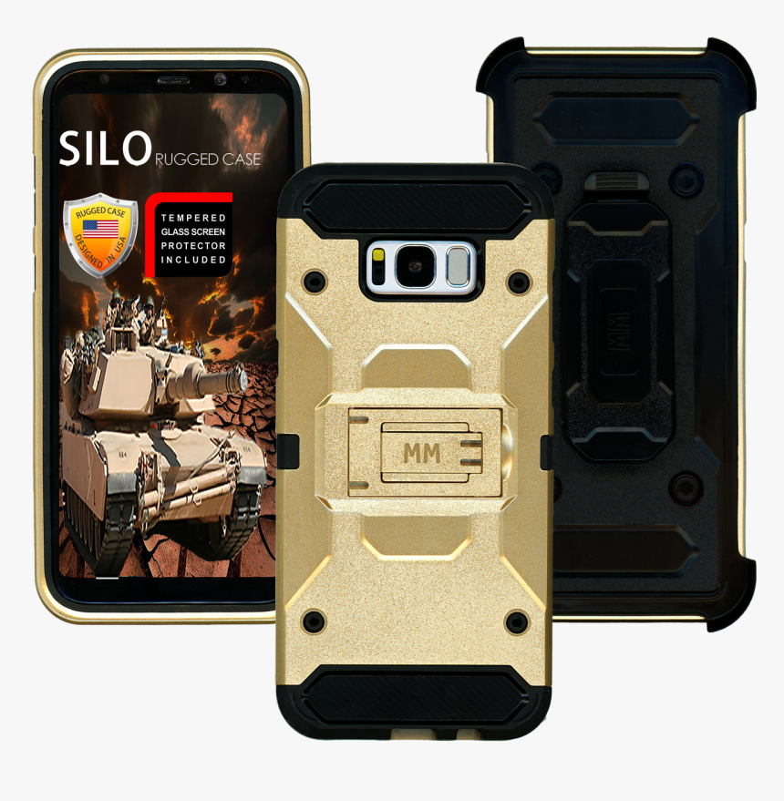 Samsung Galaxy S8 Plus Mm Silo Rugged Case Gold - Smartphone, HD Png Download, Free Download