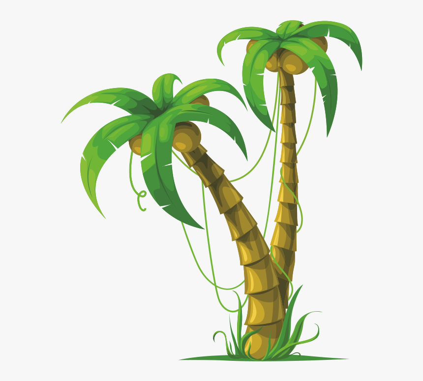 Palmera Dibujo Png - Coconut Tree Vector, Transparent Png, Free Download