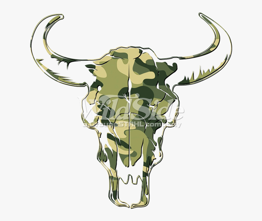 Camo Cow Skull - Carabaw Skull Logo, HD Png Download, Free Download