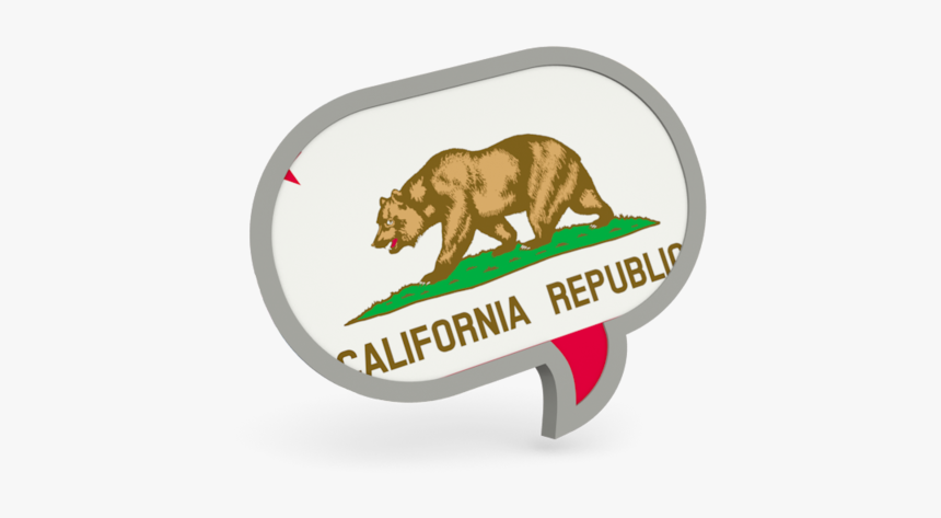 Speech Bubble Icon - New California Republic Flag, HD Png Download, Free Download