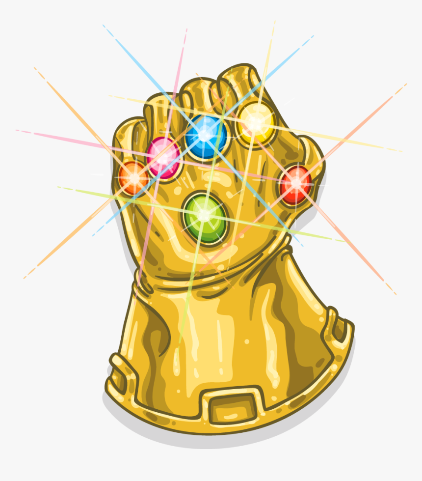 Thanos Glove Png - Cartoon Infinity Gauntlet Png, Transparent Png, Free Download