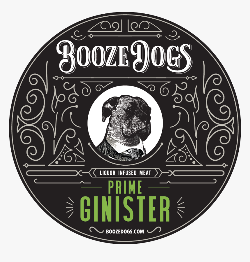 Booze Dogs Label Circle Gin Print 01 - Circle, HD Png Download, Free Download