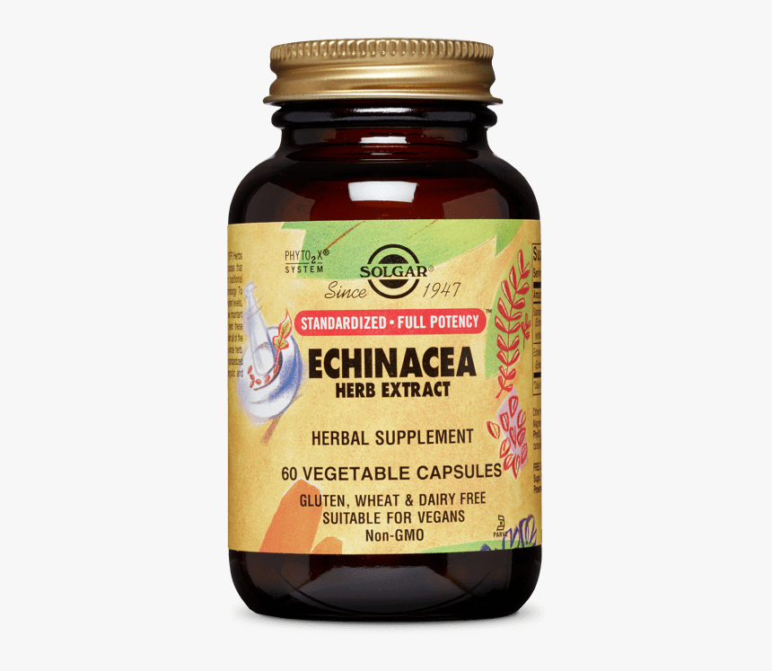 Sfp Echinacea Herb Extract Vegetable Capsules - D3 Vitamin 10000 Iu Uk, HD Png Download, Free Download
