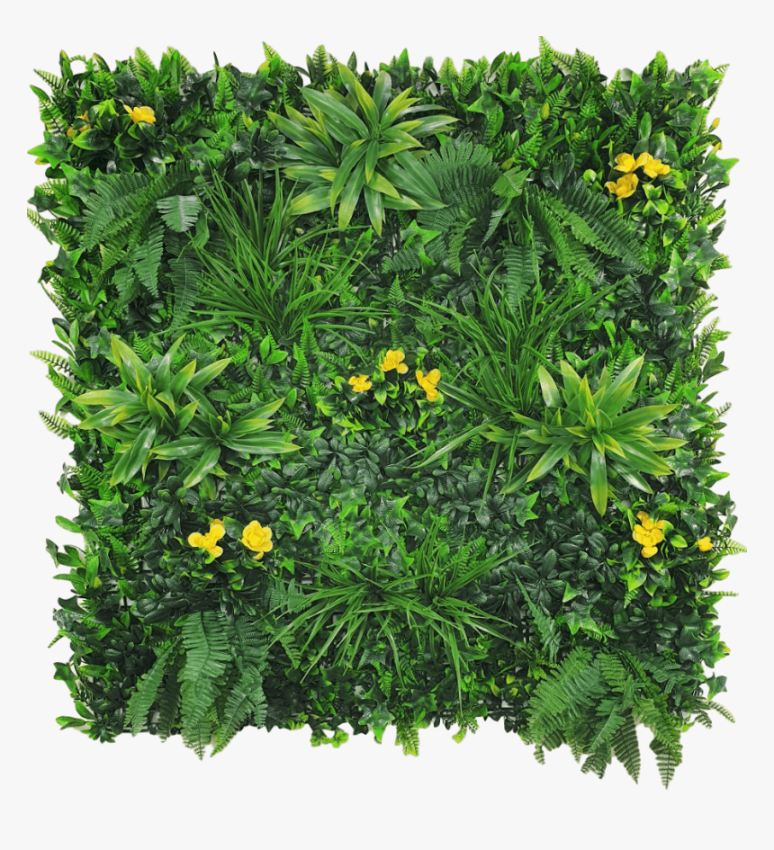 Yellow Flowering Artificial Vertical Garden Panel - Artificial Vertical Garden Panels, HD Png Download, Free Download