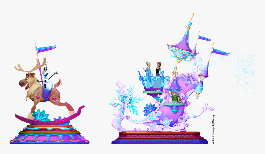 Disneyland Clipart Disney Parade - Frozen Float Disneyland Paris, HD Png Download, Free Download