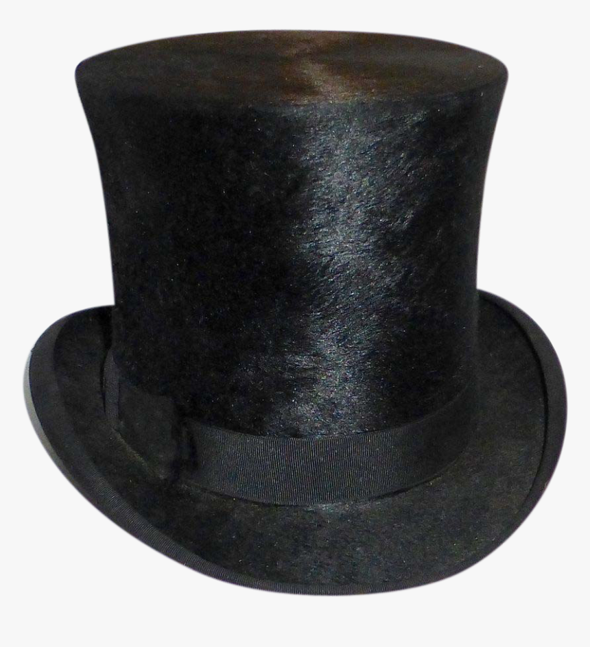 Antique Victorian Beaver Top Hat - Beaver Hat, HD Png Download, Free Download
