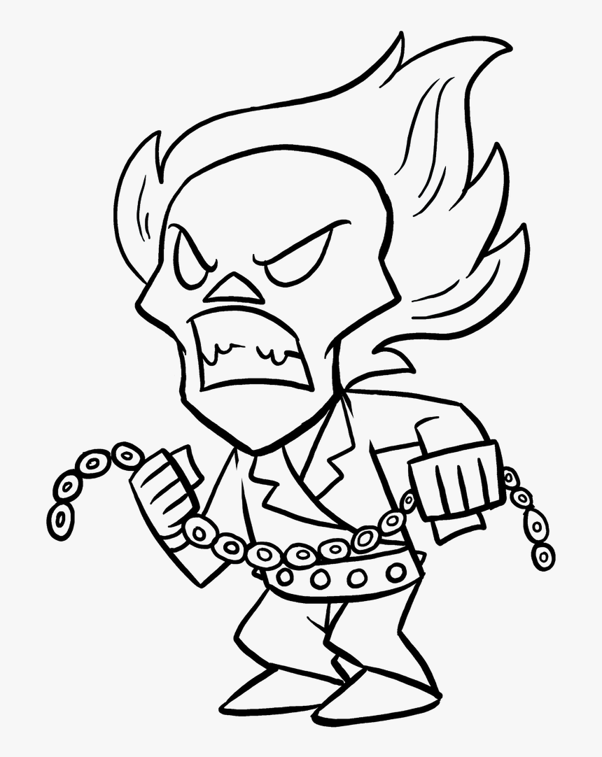 Ghost Rider Drawing Easy, HD Png Download, Free Download
