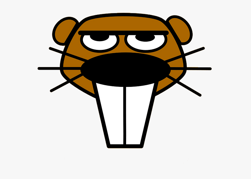 Cartoon Beaver Face Clipart, HD Png Download, Free Download