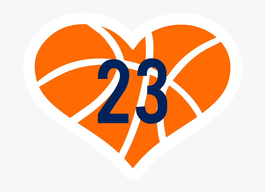 Custom Heart Basketball With Your Number - Graphic Design, HD Png Download, Free Download