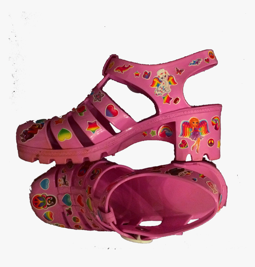 Tumblr Pastel Neon Childhood Lisafrank Sticker Pink - Jelly Shoes With Transparent Background, HD Png Download, Free Download