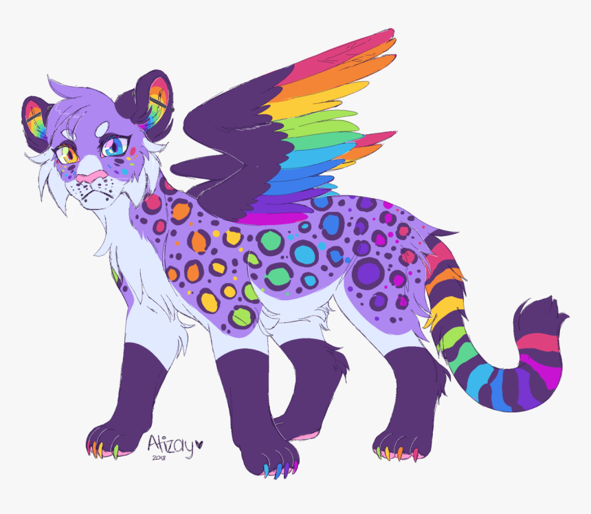 A First Idea For My Rainbow Kougra - Cartoon, HD Png Download, Free Download