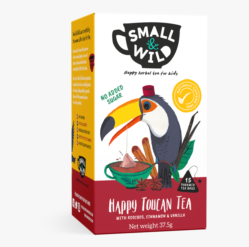 Happy Toucan Tea With Rooibos, Cinnamon & Vanilla , - Small And Wild Tea, HD Png Download, Free Download