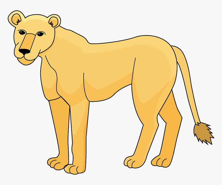 Lioness Clipart - Masai Lion, HD Png Download, Free Download