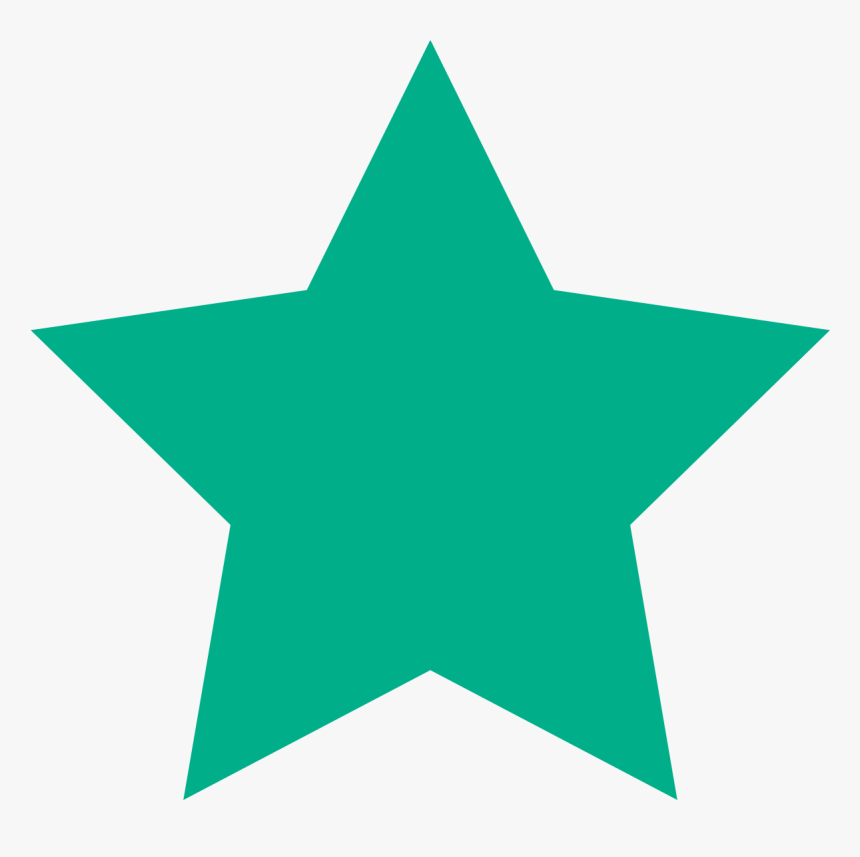 Teal Star Clip Art, HD Png Download, Free Download