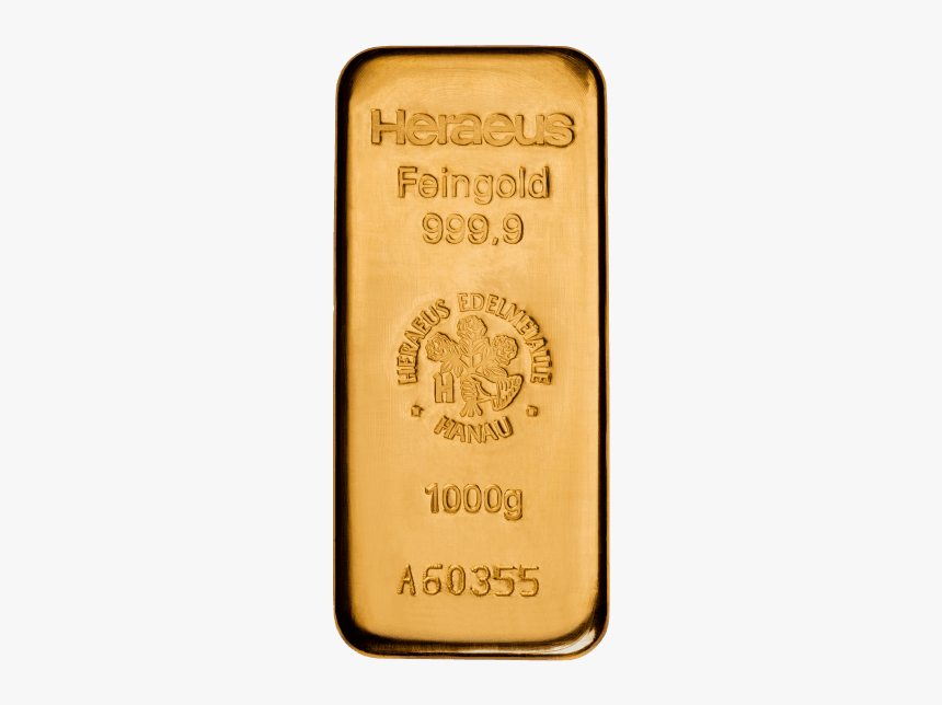 1 Kg Heraeus - Heraeus Gold Bar, HD Png Download, Free Download