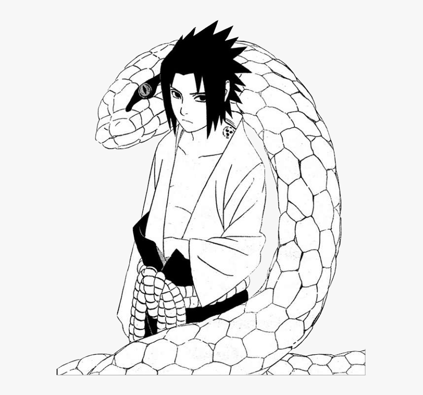 Sasuke Uchiha Coloring Pages Lineart Shippuden Rinnegan Color Line ...