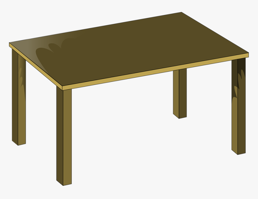 Living Room Clipart Wood Furniture - School Table Clipart, HD Png Download, Free Download