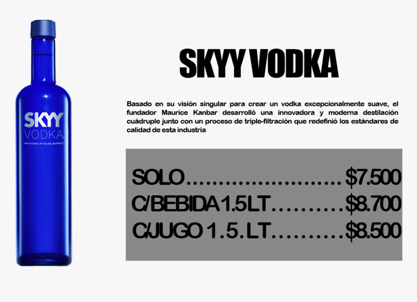 Skyy Vodka Angebote 07l Aktionspreisde - Skyy Vodka Bottle, HD Png Download, Free Download