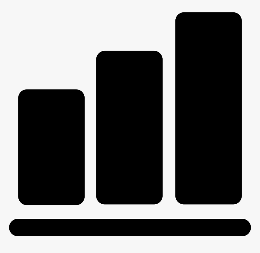 Three Bars Graph Comments - Bar Graph Icon Svg, HD Png Download - kindpng