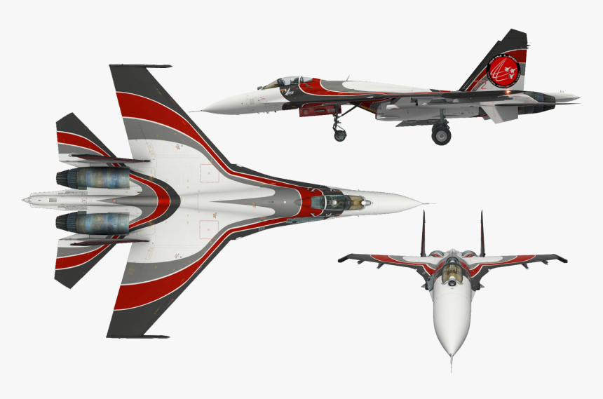 Jet Fighter Png Images - Su 27 Mig 29, Transparent Png, Free Download