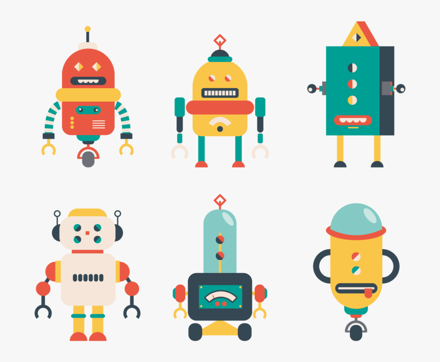 Vector Euclidean Robotics Robot Icon Free Clipart Hq - Vector Free Robot Icon, HD Png Download, Free Download