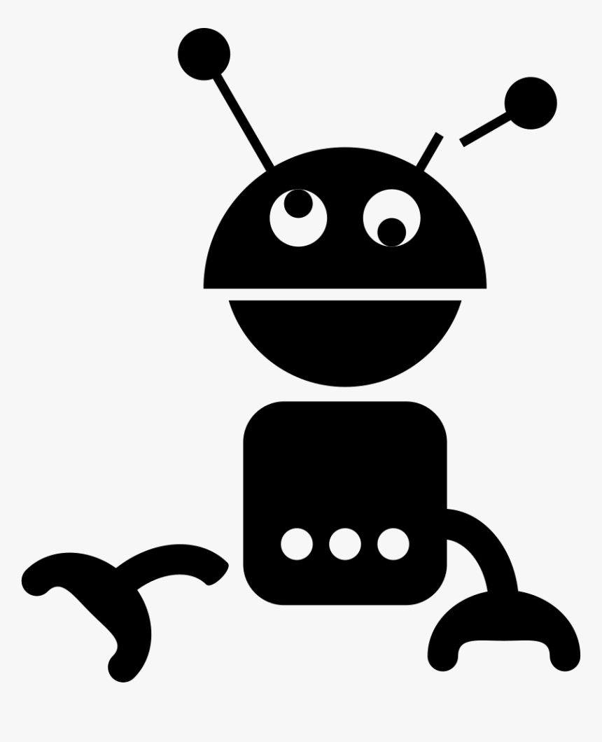 Vector Robots Silhouette - Силуэт Робот, HD Png Download, Free Download