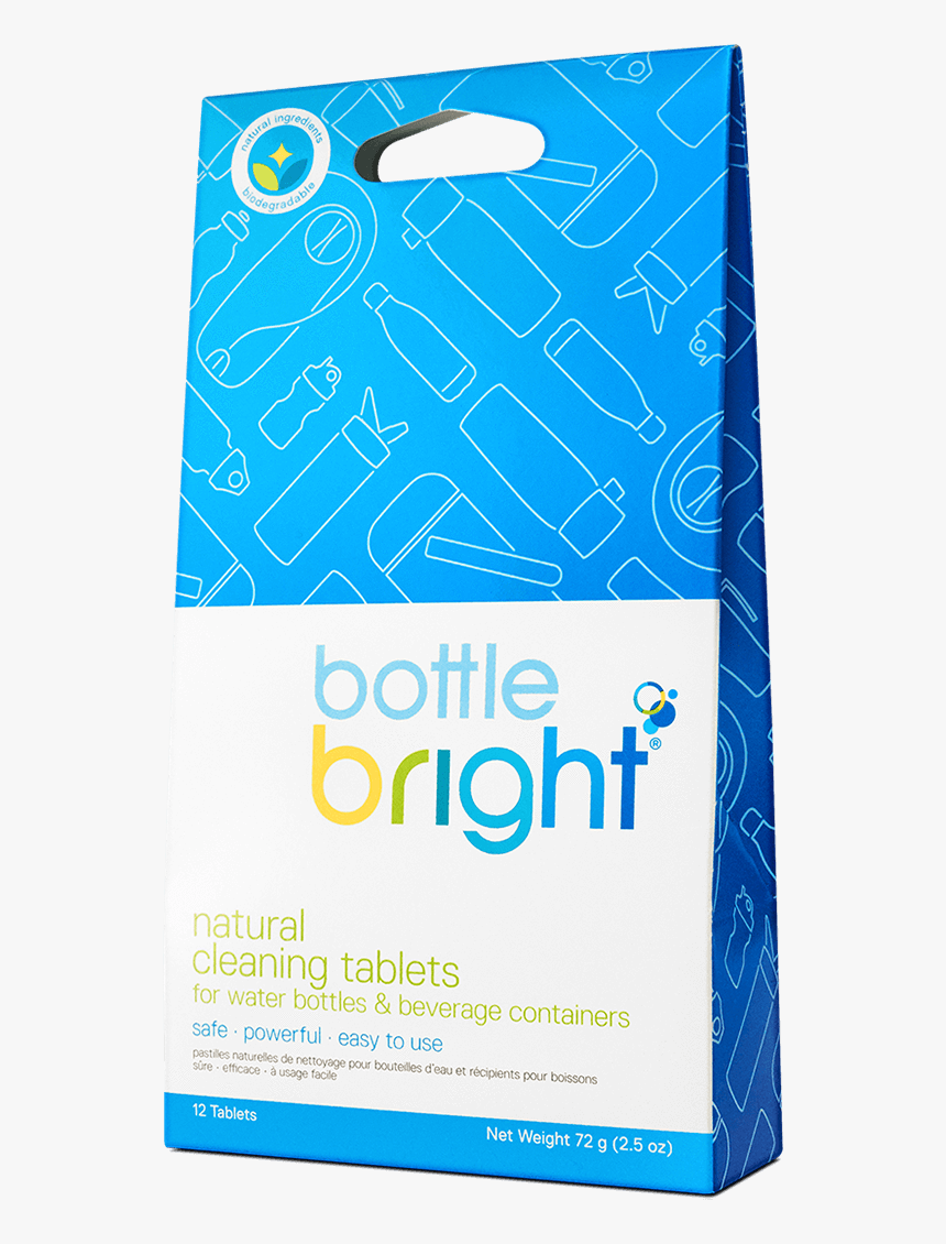 Bottle Bright Natural Cleaning Tablets , Png Download - Hydrapak Bottle Bright Natural, Transparent Png, Free Download