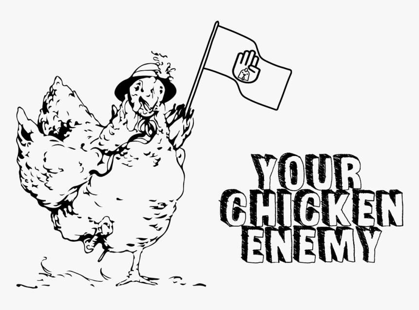 The Book Of Daniel Clipart Png Black And White Library - Chicken Enemy, Transparent Png, Free Download