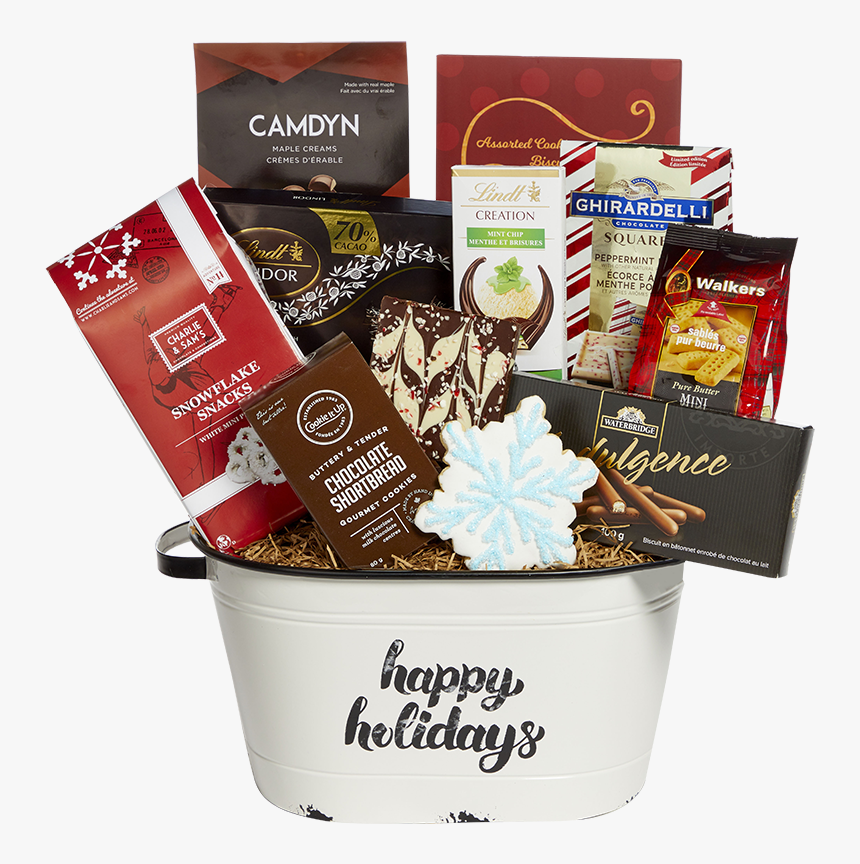 Tinsel And Gold Gift Basket - Mishloach Manot, HD Png Download, Free Download