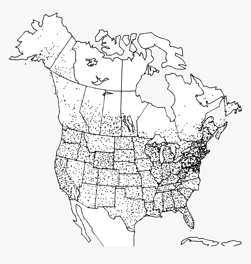 Breeding Bird Survey Routes, 1990 - Breeding Bird Survey, HD Png Download, Free Download