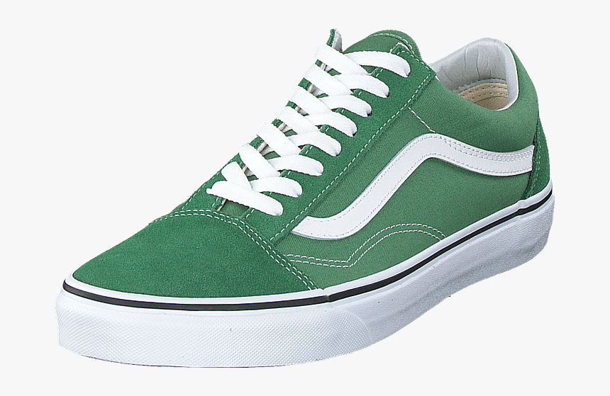 Ua Old Skool Deep Grass Green/true White - Shoe, HD Png Download, Free Download