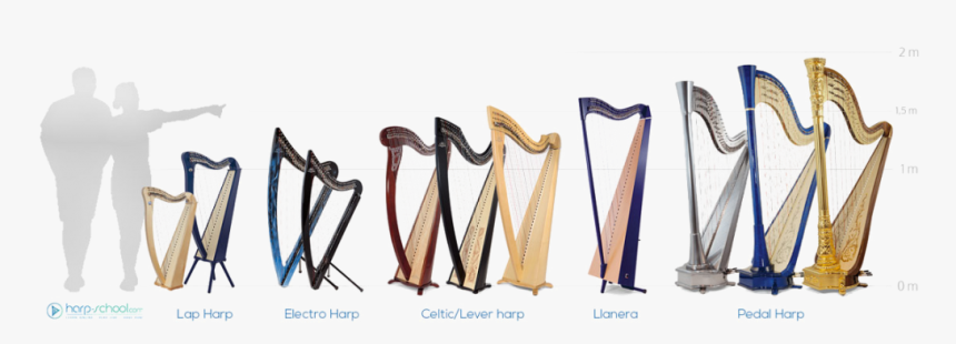 Harp Png Free Download - Harp Sizes, Transparent Png, Free Download